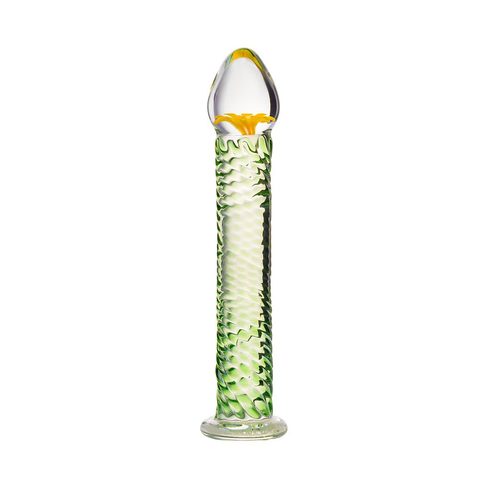 Нереалистичный фаллоимитатор Sexus Glass, стекло, прозрачный, 16,5 см