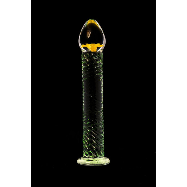 Нереалистичный фаллоимитатор Sexus Glass, стекло, прозрачный, 16,5 см