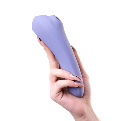 Вакуум-волновой бесконтактный стимулятор клитора Satisfyer Dual Pleasure, силикон, фиолетовый, 17,9