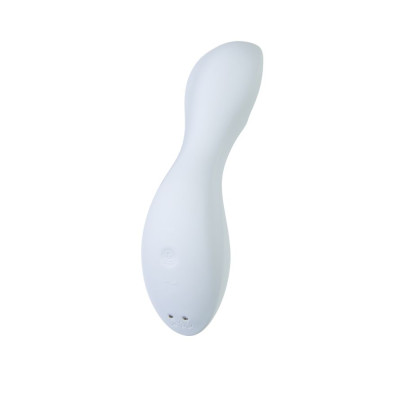 Вакуумный стимулятор клитора Satisfyer Curvy Trinity 5+, голубой