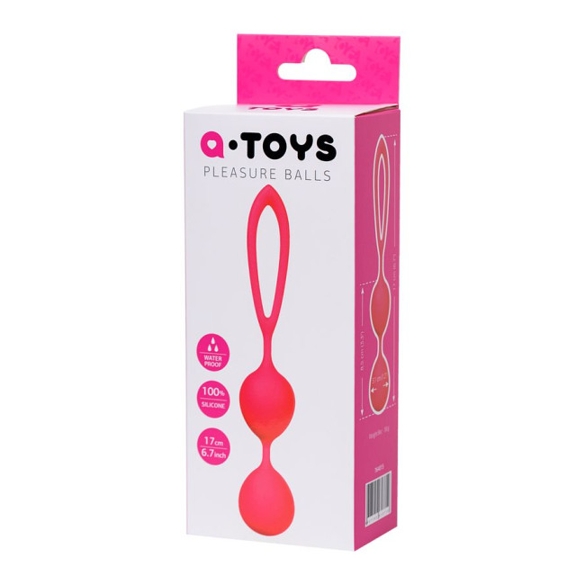 Вагинальные шарики A-Toys by TOYFA Rai, силикон, розовые, 17 см