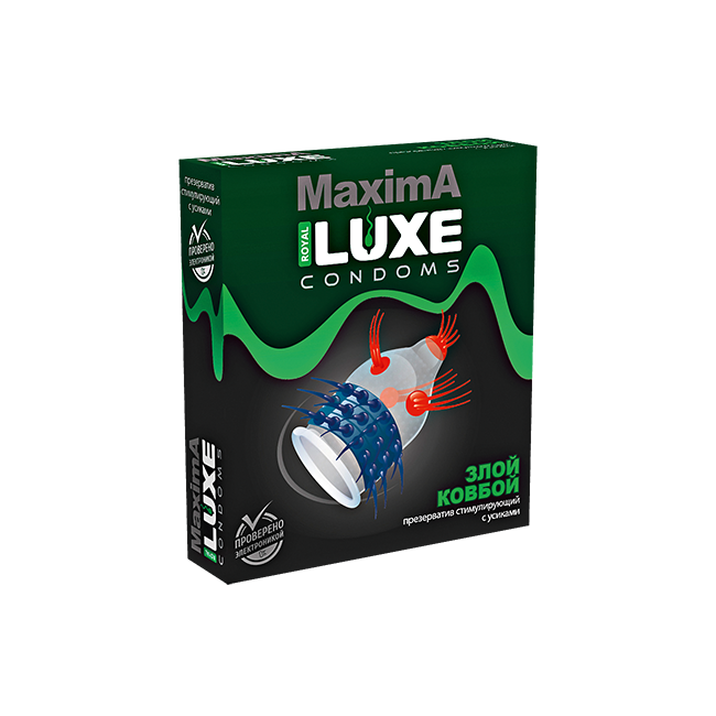 Luxe MAXIMA Презерватив Злой ковбой 1шт.