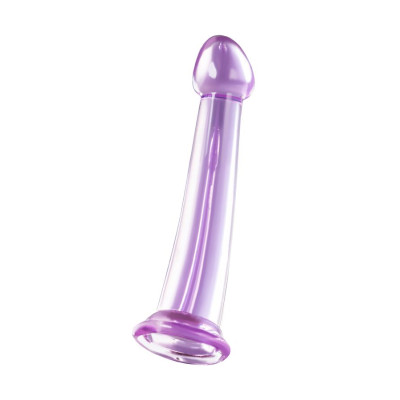 Нереалистичный фаллоимитатор Jelly Dildo M Toyfa Basic, TPE, фиолетовый, 18 см