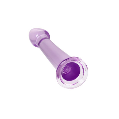 Нереалистичный фаллоимитатор Jelly Dildo M Toyfa Basic, TPE, фиолетовый, 18 см